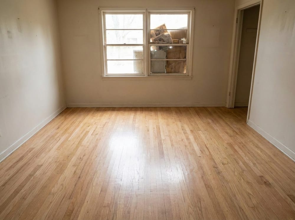Geräumte und gereinigte Wohnung nach der Messie-Räumung